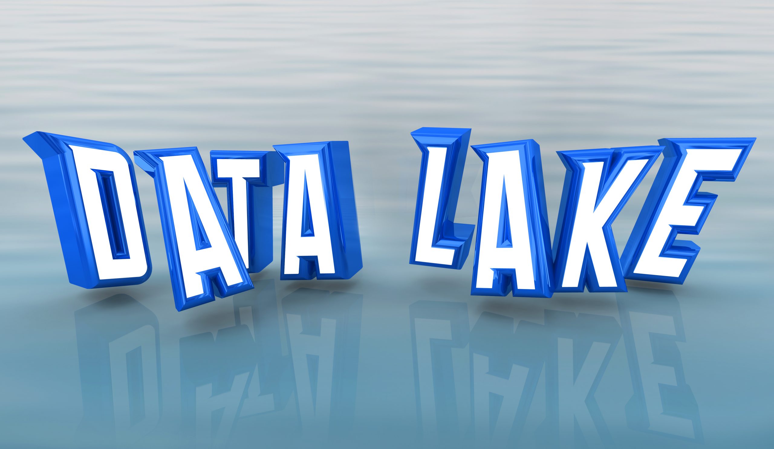 3D Letters that say "Data Lake"