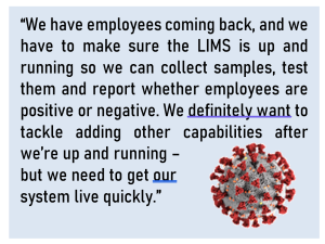 LIMS master data quote