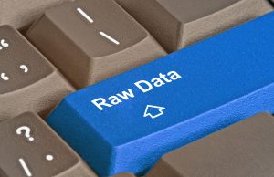 A key in a keyboard that says "Raw Data"