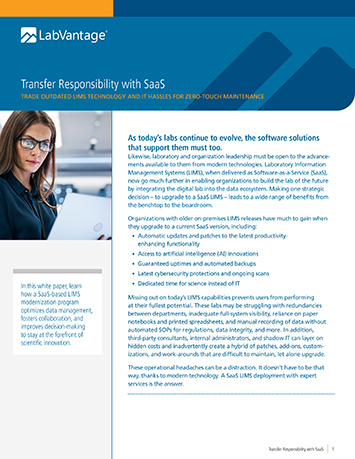 TRANSFER RESPONSIBILITY WITH SAAS