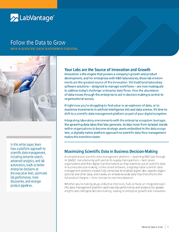 Follow the Data to Grow - LabVantage